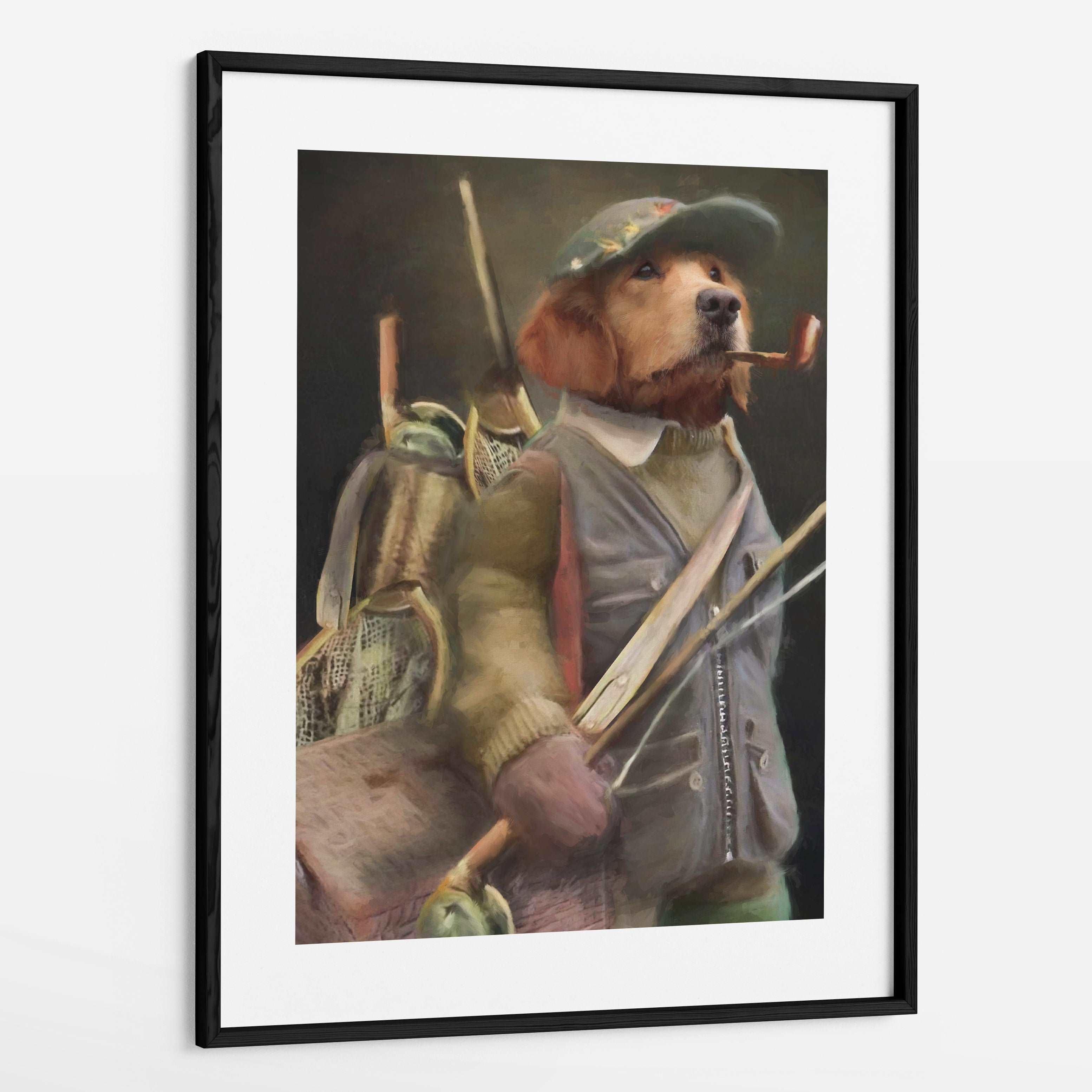 Leonard Custom Framed Pet Portrait