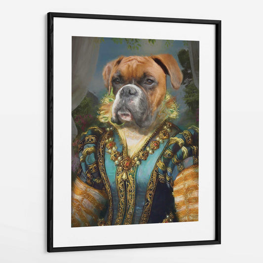 Liz - Custom Royal Pet Portrait Framed