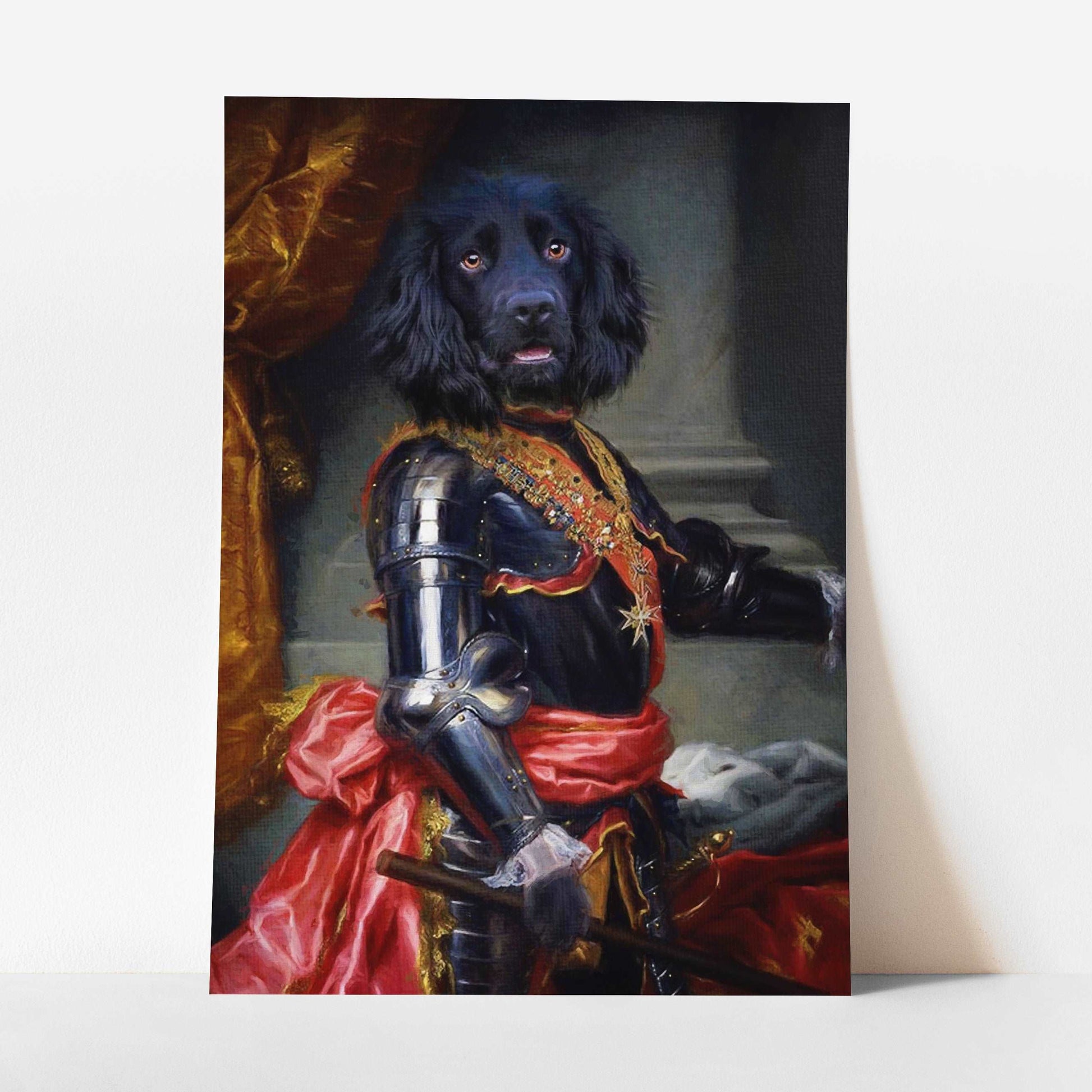 Louie - Custom Royal Pet Portrait Art Print