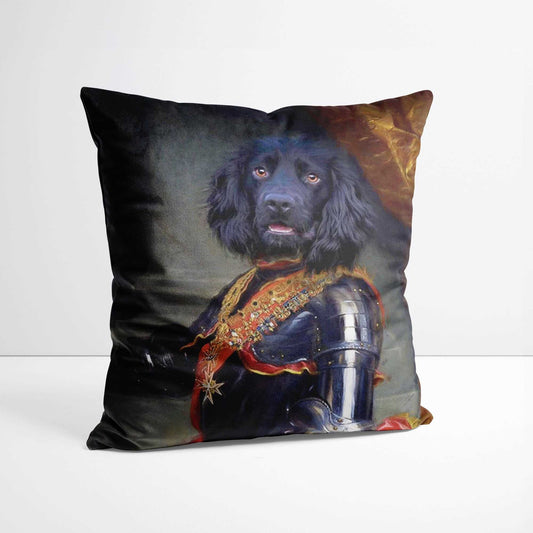 Louie - Custom Royal Pet Portrait Cushion