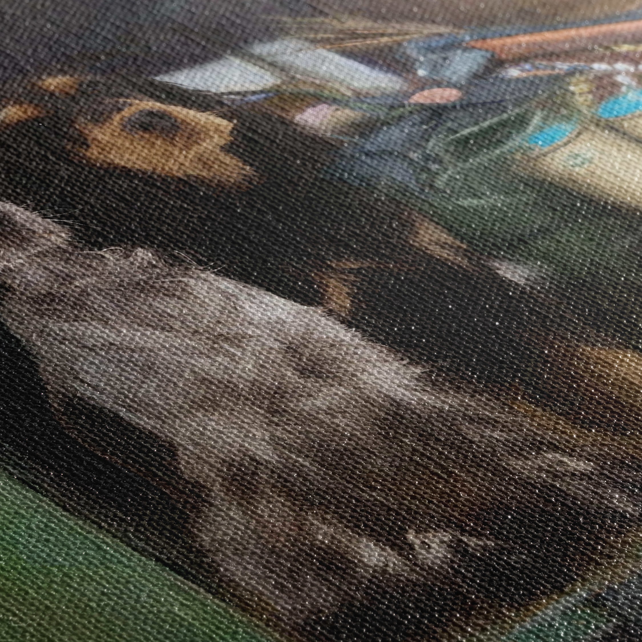 Off to Work - Custom Vintage Pet Portrait Canvas