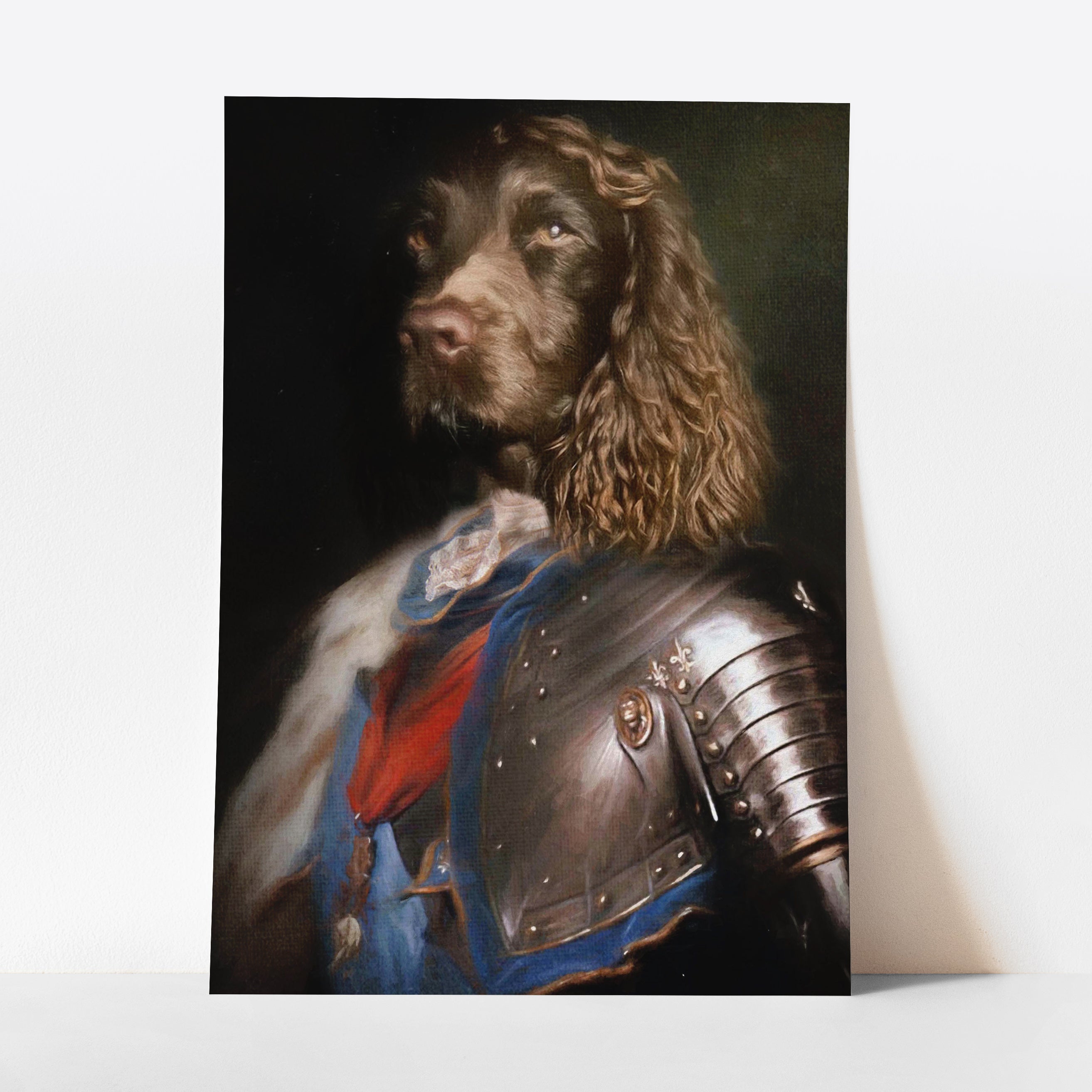 Sir Mike - Custom Royal Pet Portrait Art Print