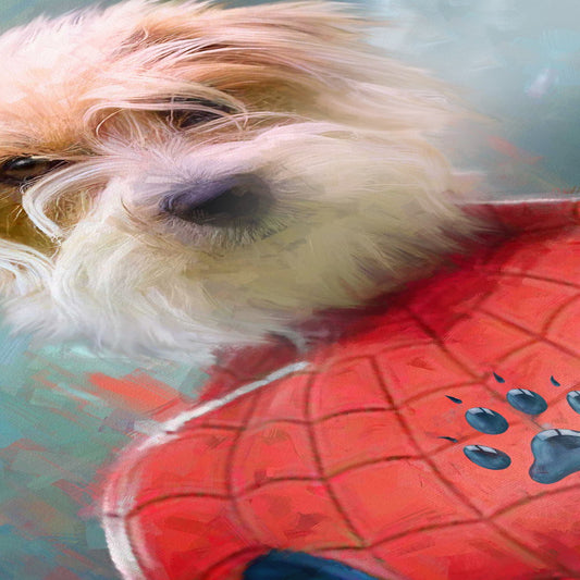 Spidey - Custom Pet Portrait Framed