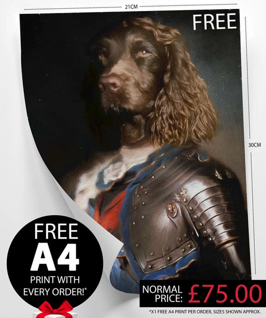 FREE A4 Print FACEBOOK Offer (RRP £75)  from Turner & Walker Pet Portraits only £75