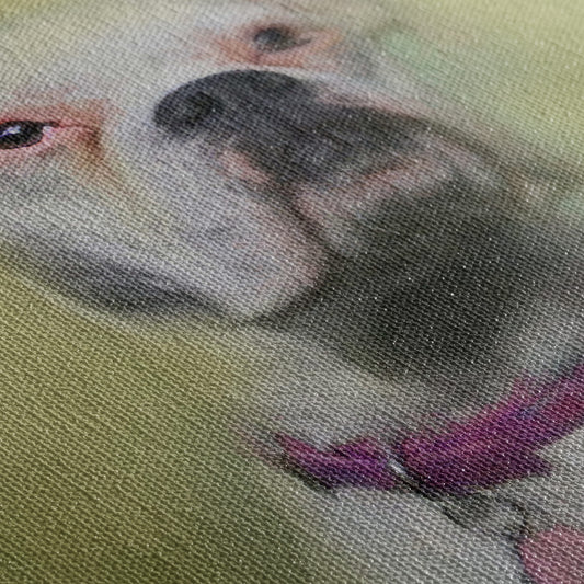 Traditional Yellow Hue - Custom Pet Portrait Canvas