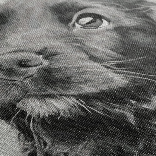 Black and White - Custom Pet Portrait Canvas